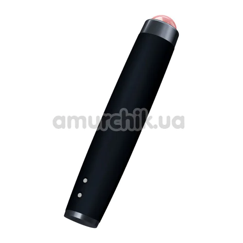 Ультразвуковая ручка-массажер для лица Geske Sonic Rose Quartz LED Depuffing Pen 8 in 1, черная