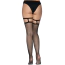 Панчохи Leg Avenue Thigh Highs With Garter Top, чорні - Фото №5