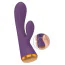 Вібратор Super Soft Double Layer Silicone Rabbit Vibrator, фіолетовий - Фото №5
