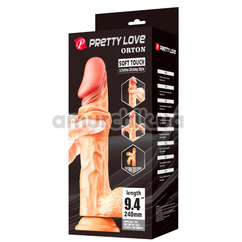 Фаллоимитатор Pretty Love Orton 9.4, телесный