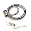 Эрекционное кольцо Master Series Locked Cock Locking Cock & Ball Ring, серебряное - Фото №3