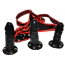Страпон DS Fetish 3 Dildo Strap-On, чорно-червоний - Фото №3