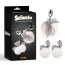 Набор секс-игрушек Senuelo Cutesy Nipple Clamps And Anal Plug, серебряный - Фото №5