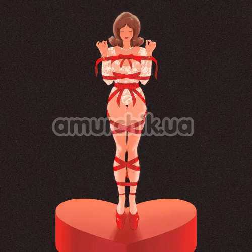 Бондажний набір Upko Bowknot Body Straps Bondage Set Top, червоний