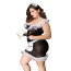 Костюм горничной JSY Sexy Lingerie 8358, черный: платье + фартук + чокер + головной убор + метелка - Фото №4