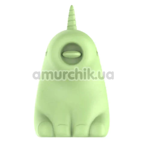 Симулятор орального сексу для жінок з вібрацією Univibe Sexy Unicorn, салатовий