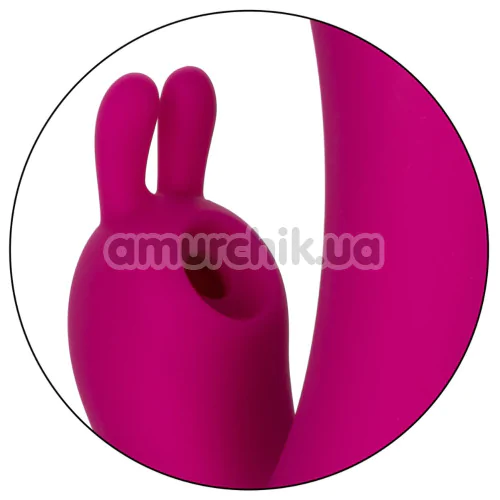 Вибратор Foreplay Frenzy Bunny Kisser, розовый