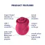 Кліторальний вібратор з рухомим язичком Satisfyer Tongue Twister, червоний - Фото №6