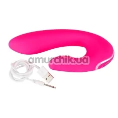 Вибратор клиторальный и для точки G Javida Vibe With Clit Stimulator, розовый - Фото №1
