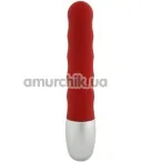 Вібратор Discretion Ribbed Vibrator, червоний - Фото №1
