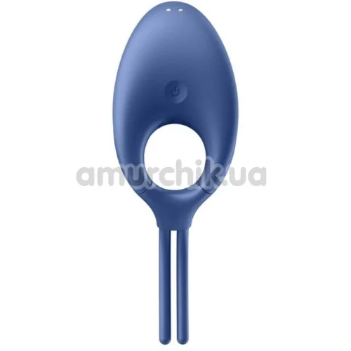 Виброкольцо Satisfyer Swordsman, синее