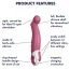 Вибратор Satisfyer Petting Hippo, розовый - Фото №6