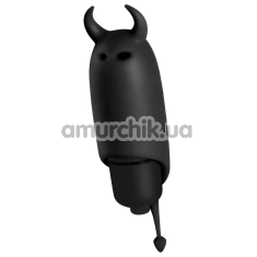 Клиторальный вибратор Crushious O-Pet Pocket Vibe Devil, черный - Фото №1