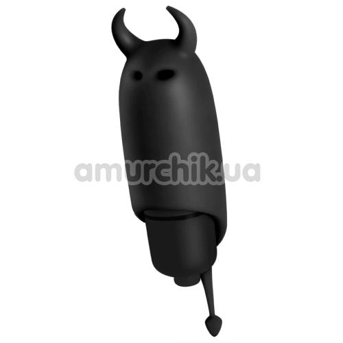 Кліторальний вібратор Crushious O-Pet Pocket Vibe Devil, чорний - Фото №1