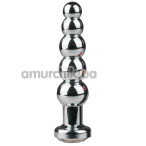 Анальная пробка Easy Toys Мetal Butt Plug, серебряная - Фото №1