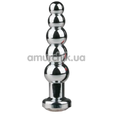 Анальная пробка Easy Toys Мetal Butt Plug, серебряная - Фото №1