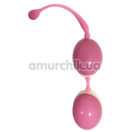 Вагинальные шарики Hi Basic Geisha Lastic Double Balls II, розовые