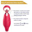 Симулятор орального сексу для жінок з вібрацією Sweet Play Licking Tongue Suction Vibrator A18, червоний - Фото №12