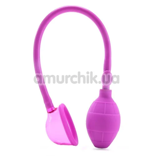 Вакуумна помпа для клітора Mini Silicone Clitoral Pump, рожева