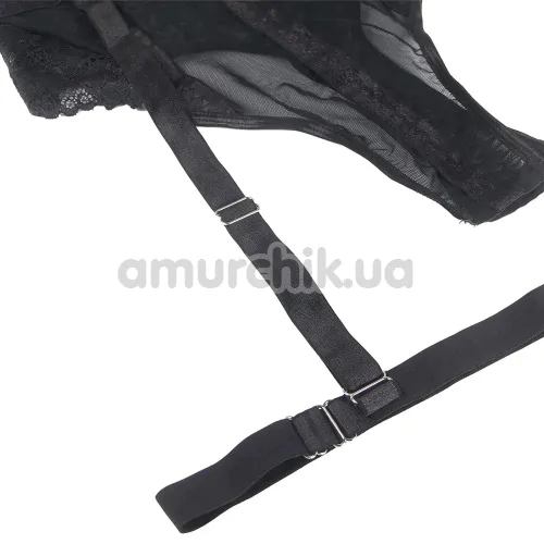 Боди с подвязками Star Night Sexy Lace Strap Teddy, черное