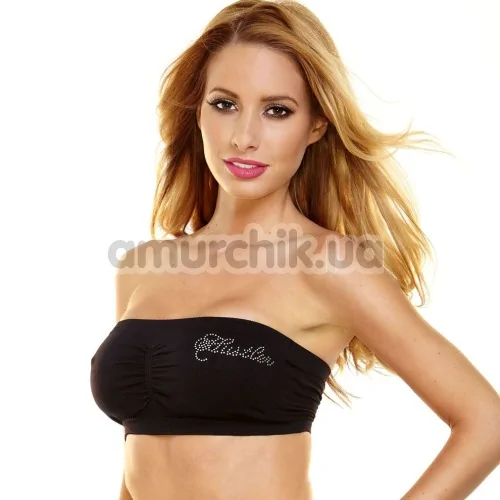 Топ Seamless Bling Tube Top, черный - Фото №1