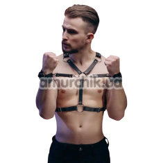 Портупея чоловіча з фіксаторами для рук Candy Hero Р4.1 Leather, чорна - Фото №1