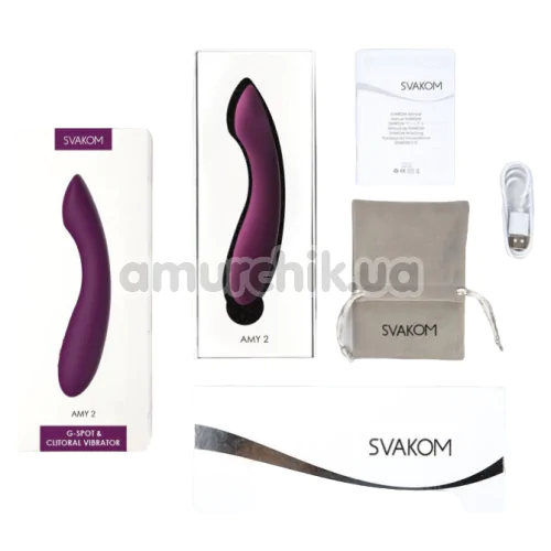 Вибратор для точки G Svakom Amy 2, фиолетовый