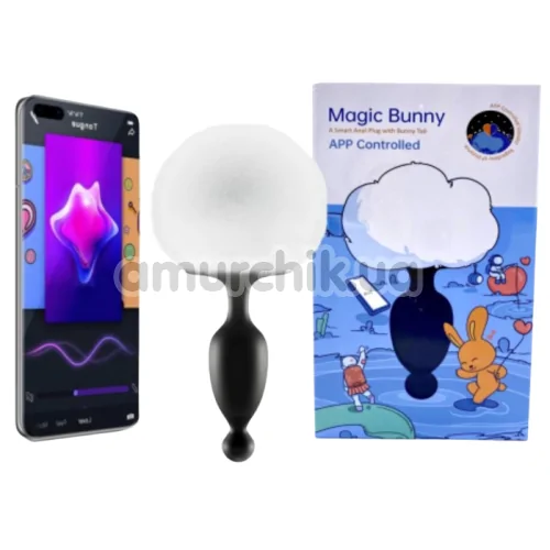 Анальна пробка з вібрацією Magic Motion Magic Bunny, чорна