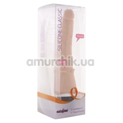 Вибратор Silicone Classic Smooth, телесный