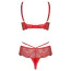 Комплект Obsessive Loventy, красный: бюстгальтер + трусики-стринги - Фото №6
