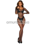 Комбинезон Bodystocking 2061, черный - Фото №1