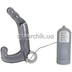 Вібростимулятор простати для чоловіків Mens Pleasure Wand, 15 см сірий - Фото №1