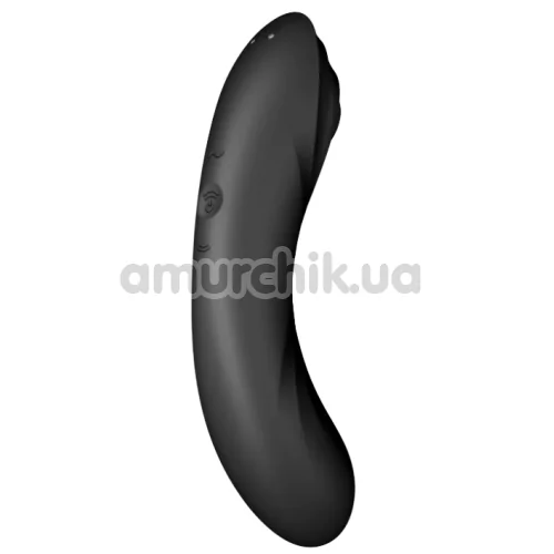 Симулятор орального сексу для жінок з вібрацією Satisfyer Curvy Trinity 4, чорний