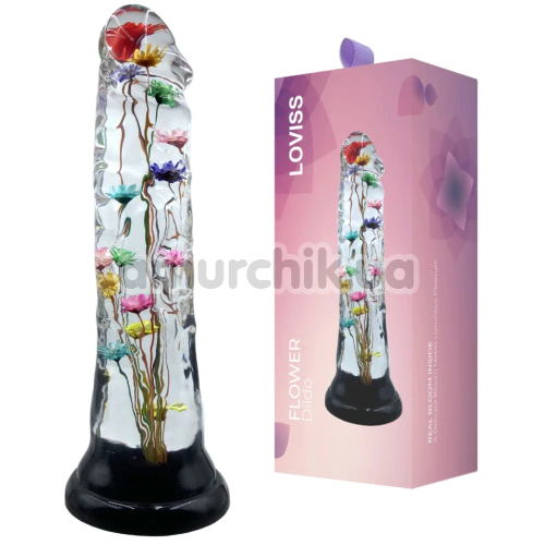 Фаллоимитатор Loviss Flower Helichrysum Dildo, прозрачный