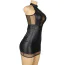 Платье Star Night Wetlook Leather Sexy Mini Dress, черное - Фото №9