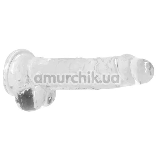 Фаллоимитатор Realrock Crystal Clear Dildo Realistic 8, прозрачный