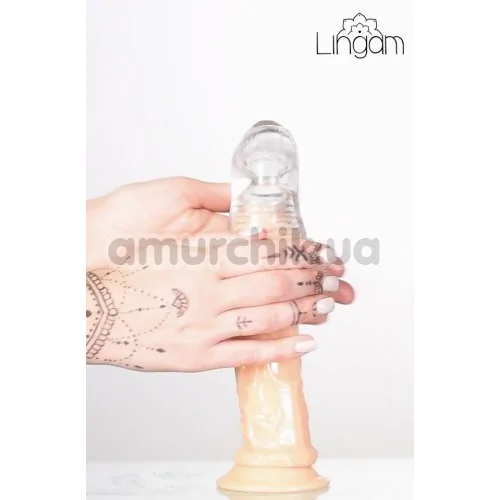Мастурбатор Lingam Indira, прозорий