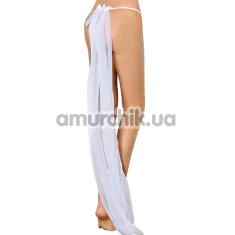 Трусики-стринги со шлейфом Star Night Bride Panties, белые - Фото №1
