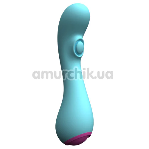 Вібратор для точки G з пульсацією Party Color Toys Tiki, бірюзовий