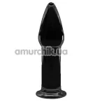 Анальна пробка Love Toy Glass Romance Dildo GS12, чорна - Фото №1