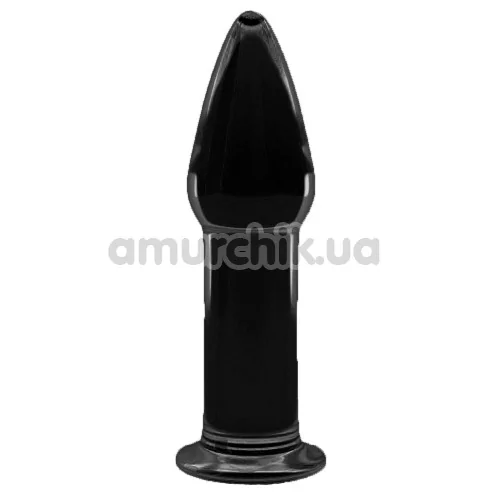 Анальная пробка Love Toy Glass Romance Dildo GS12, черная - Фото №1
