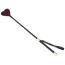 Стек Liebe Seele Victorian Garden Lace and Vegan Leather Riding Crop with Heart Shape Tip,  червоно-чорний - Фото №1