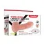 Полый страпон с вибрацией Lovetoy Vibrating Unisex Hollow Strap On LV3002, телесный - Фото №7