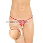 Трусики-стринги G-String (модель 2460), красные - Фото №1