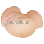 Искусственная вагина и анус Feel Me Bare Spread Pussy&Ass Masturbator, телесная - Фото №1