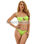 Комплект Star Night Sultry Sleep Lingerie Set, салатовый: бюстгальтер + трусики - Фото №1