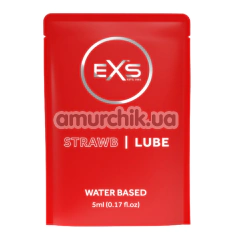 Оральний лубрикант EXS Strawb Lube Water Based - полуниця, 5 мл - Фото №1
