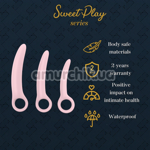 Вагинальные расширители Sweet Play Pelvic Floor Muscles Training Set A13, розовые