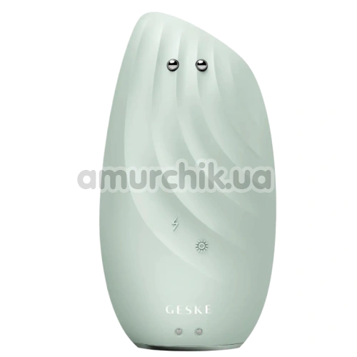 Щетка для лица Geske Sonic Thermo Facial Brush & Face-Lifter 8 in 1, зеленая