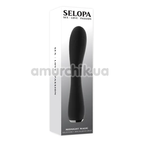 Вибратор для точки G Selopa Midnight Magic, черный